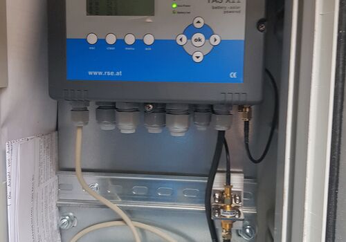 Datenerfassung Übergabeschacht - energieautarker Betrieb