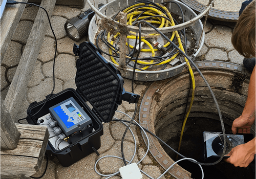 Mobile Durchflussmessung samt TAS Datenlogger