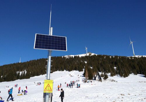 Eiswarnanlagen Windpark Handalm