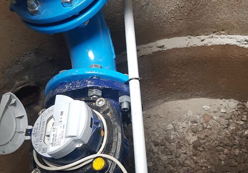 Datenerfassung Übergabeschacht - energieautarker Betrieb