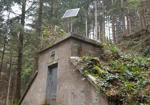 Hochbehälter der Wasserversorgung, Energieautarke Niveauüberwachung, Durchflussmessung