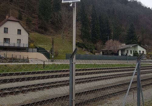 Datenerfassung Übergabeschacht - energieautarker Betrieb