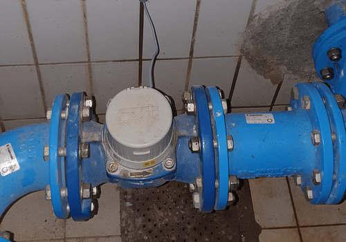 Hochbehälter der Wasserversorgung, Energieautarke Niveauüberwachung, Durchflussmessung