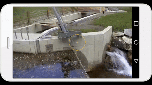 Kamerasystem-Smartphone-Handy-Kleinwasserkraftwerk-Überwachung