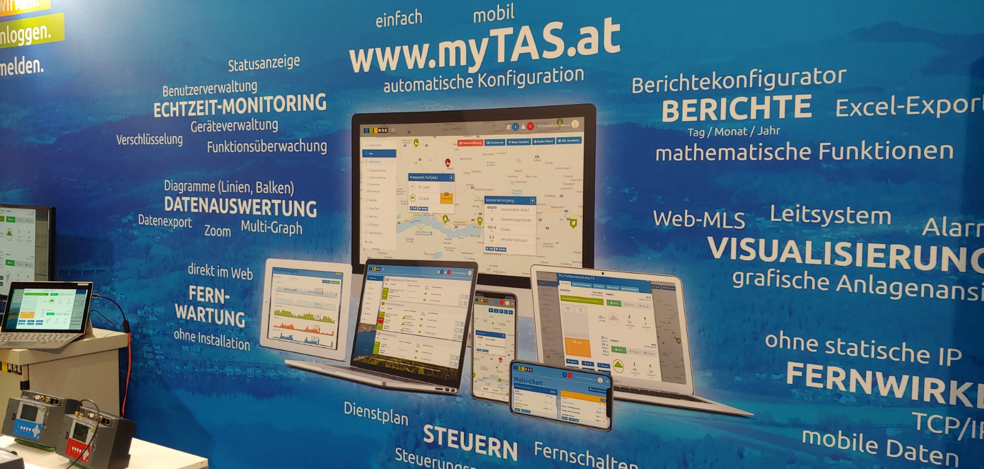 myTAS im Überblick. Industrie 4.0. Datenauswertung. Smart-City. Leittechnik