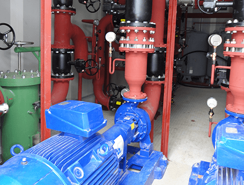 Fernwärme-Industriebetrieb-Netzpumpen